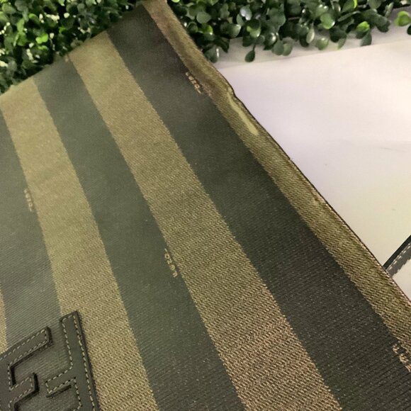 Fendi Pequin Tote Hand Bag PVC Leather - great condition. - Picture 4 of 5